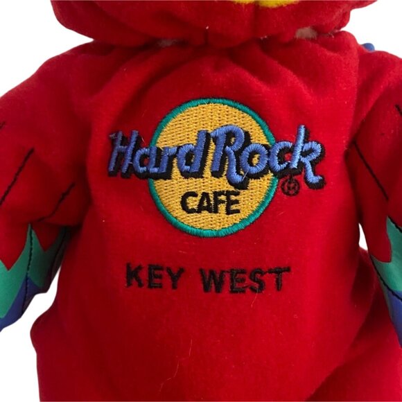 Vintage Hard Rock Cafe Key West Bear Dressed Like A Parrot-11 In-GUC - Picture 2 of 9